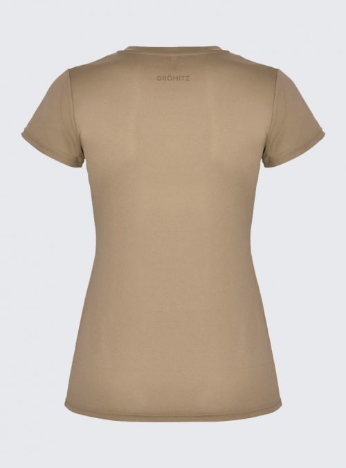 Sun-Run Sport Shirt (Damen) - Dark Sand // Helles Khaki Print
